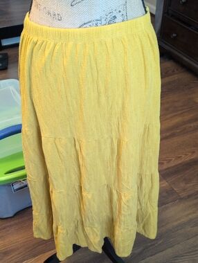 Yellow Tiered Women's Skirt - Bright Summer Style